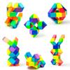 Magic Rule Snake Colored Puzzle Toy - Transformable Multi-color Magic Cube Educational Decompression Fidget Toys for Kids