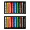 24 шт. масляная пастель мягкая текстура яркие цвета безопасная коробка упакованы художественные масляные мелки для трафарета