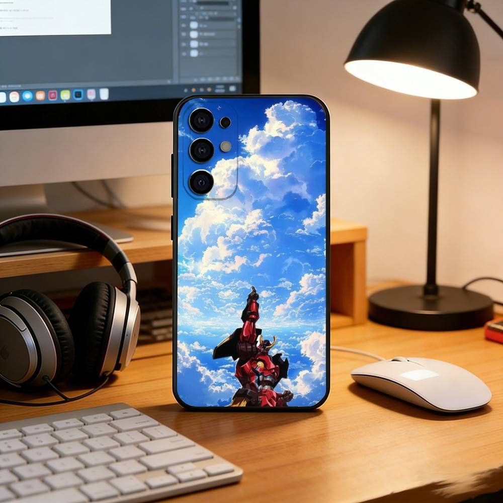 Чехол для телефона с аниме Гуррен-Лаганн Для Samsung S25, S24, S21, S22, S23, S30, Ultra, S20, Plus, Fe, Lite, Note, 10, Черный чехол