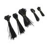 550Pcs Nylon Cable Zip Ties Assortment Set Self Locking Electric Wire Ties for Outdoor Indoor Black