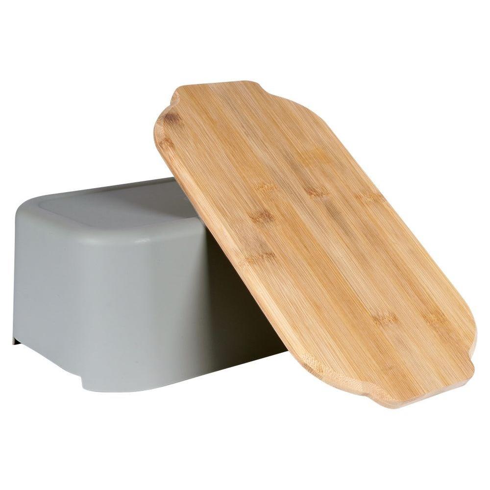 Gray Bread Bin 33cm