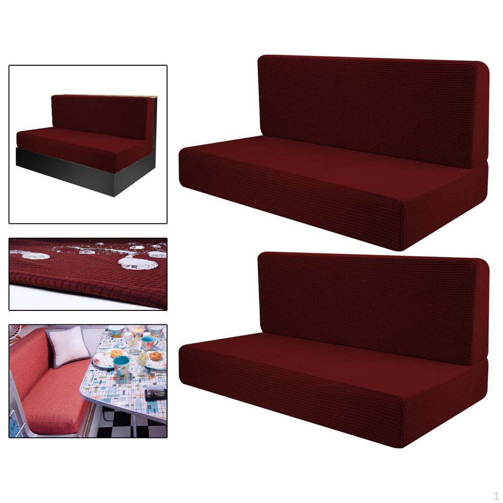 4Pcs RV Seat Covers Camper Cushion Easy Fitted Washable Breathable Elastic Furniture