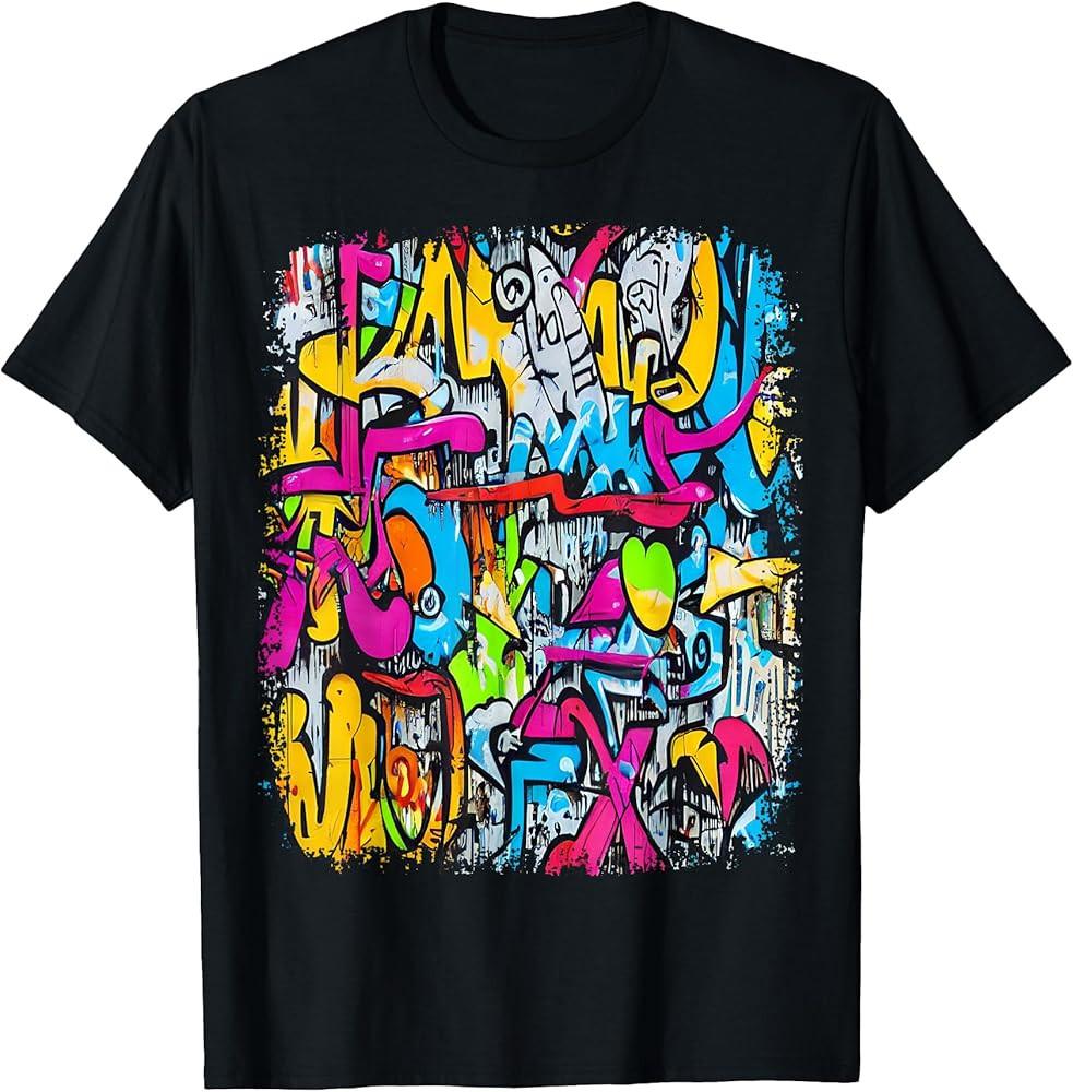 Graffiti Artist In Urban Style Street Funny Art Graffiti T-Shirt Unisex T-Shirt