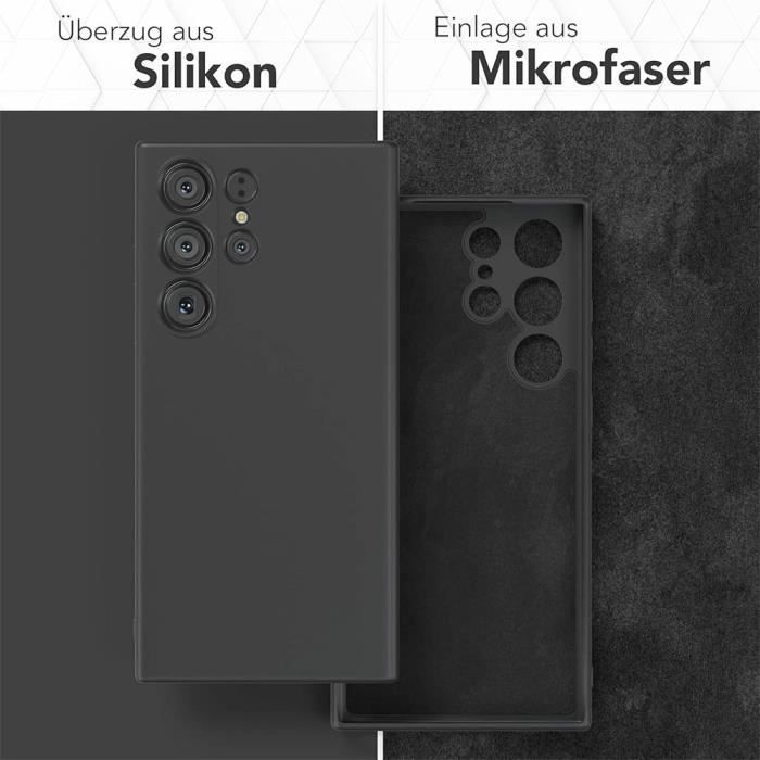 Silicone Case - Booling - for Samsung Galaxy S24 Ultra - Shockproof - Anti-Scratch - 2 Tempered Glasses