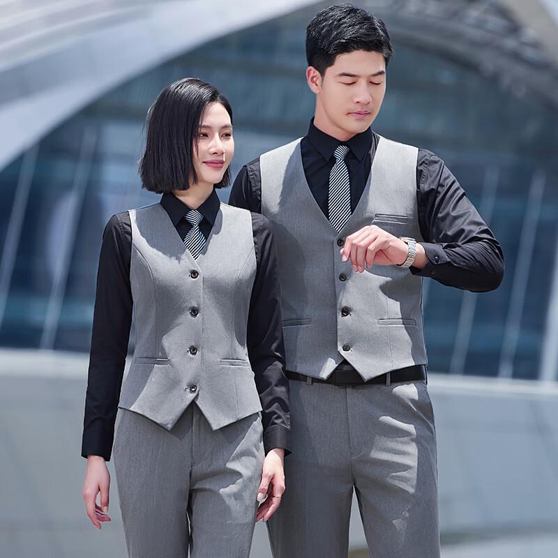 Teluoman Unisex Non-Iron Professional Vest
