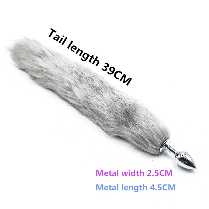 Силикагель Анальная пробка Лисий хвост Анальные игрушки Эротическая игрушка для ануса Анальная пробка Секс-игрушки для женщин и мужчин Сексуальная Анальная пробка для взрослых