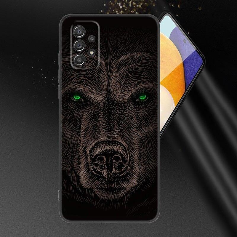 Lion Wolf Tiger Bear Rabbit Phone Case For Samsung A21 A30 A50 A52 S A13 A22 A32 4G A23 A33 A53 A73 5G A12 A31 A51 A70 A71 A72