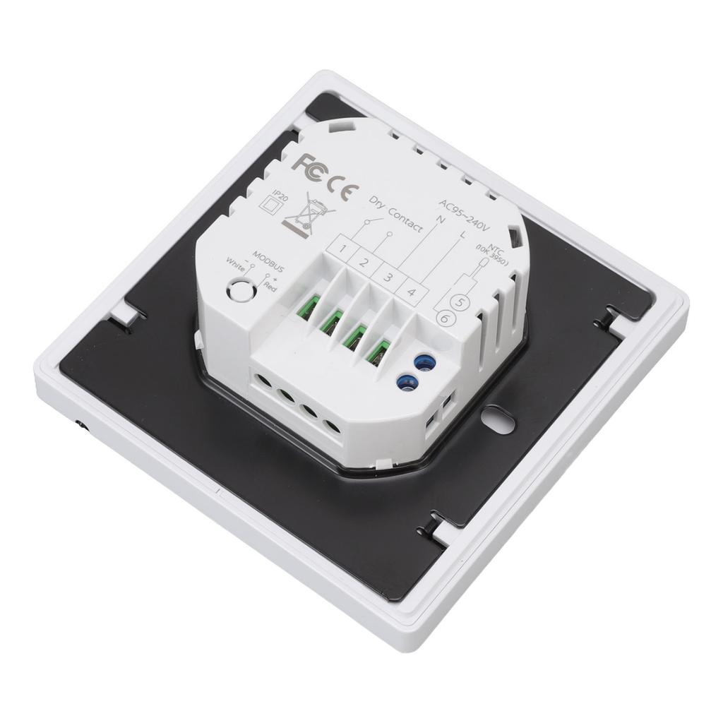 Smart Temperature Controller IP20 Protection PC ABS White Programmable Boiler Floor Heating