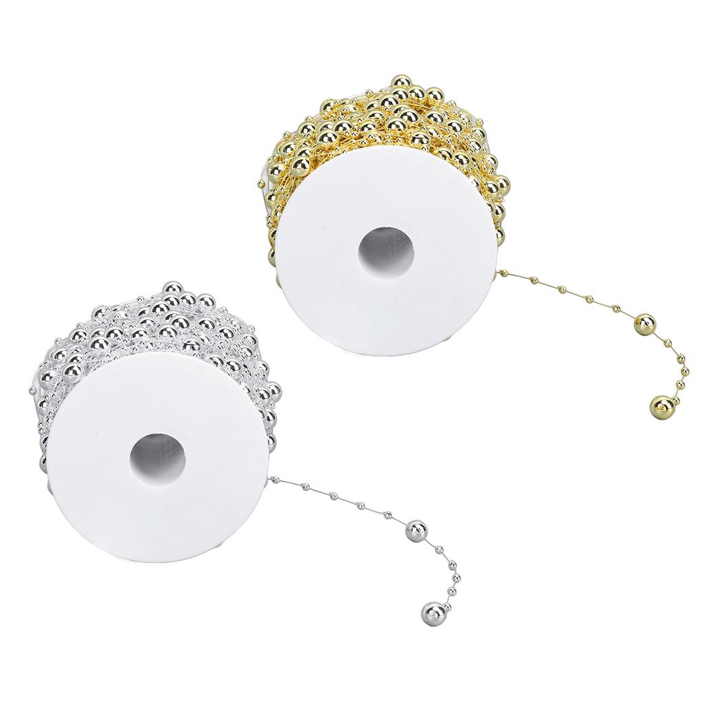 1 рулон жемчужных бусин, цепочка из искусственного жемчуга, отделочная нить для цветочного венка, свадебного букета, вечеринки