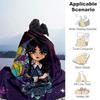 1pc Blanket Wednesday Addams3 Print Design, Lightweight Blanket for Sofa, Bed- Soft &Warm, Gift for All Seasons like Christmas, Halloween