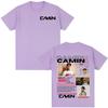 Rapper Camin 2025 Tour Graphic T Shirt Unisexs Clothing Hip Hop Fashion Short Sleeve TShirts Oversized Cotton TShirt Streetwear