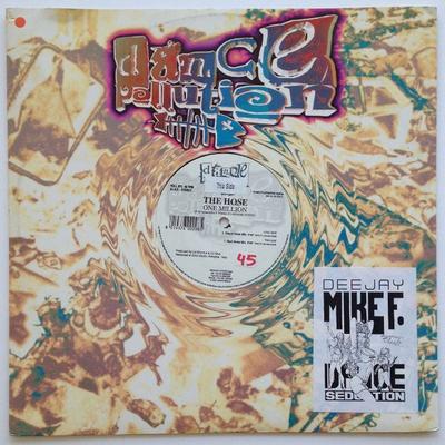 12-дюймовая пластинка HOSE - One Million POLL075 Dance Pollution 1998 Италия Танцевальная и электронная музыка Б/У