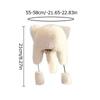 Women Little Raccoon  Thickened Warm Windproof And Cold Tail Imitation Fox Fur  Fur Hat