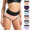 3 PCS Multi-size High-waist Women's Cotton Sexy Bondage Sports Panties
