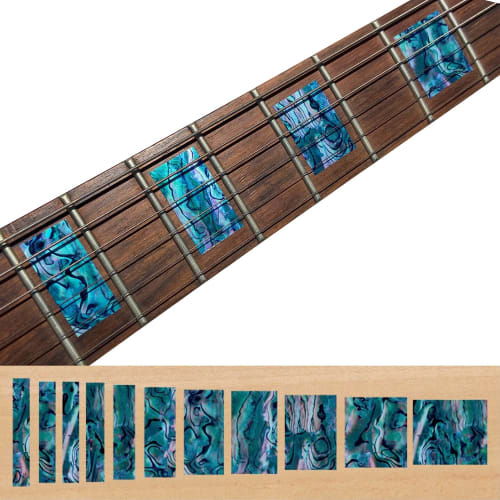 Inlaystickers Jockomo Standard Block/Avalon Blue Guitar Inlay Sticker