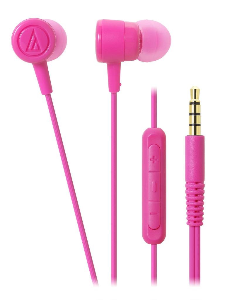 Audio Technica Earphones Pink PK iPod/iPhone/iPad In-ear ATH-CKL220i