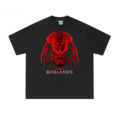 Predator Badlands 2025 Новая летняя футболка 100% хлопок Научно-фантастический фильм ужасов Футболки с принтом Уличная одежда Футболка с круглым вырезом