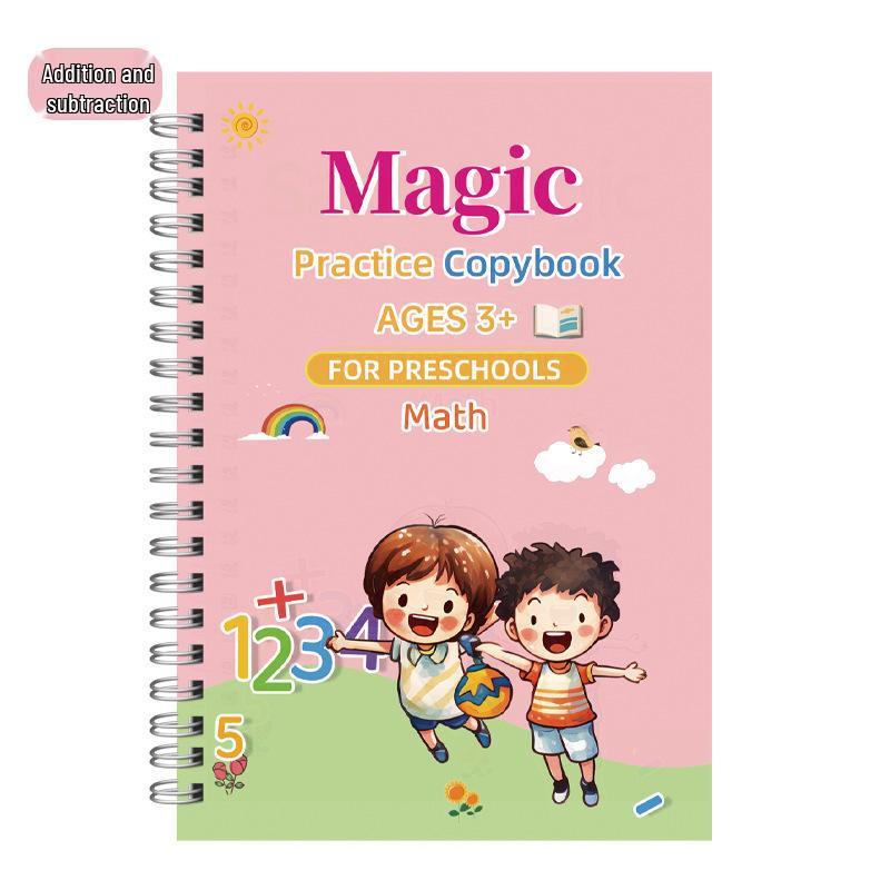 Cross-Border Kindergarten-Primary Transition Calligraphy & Drawing Book: Fun English Edition for Elementary Students