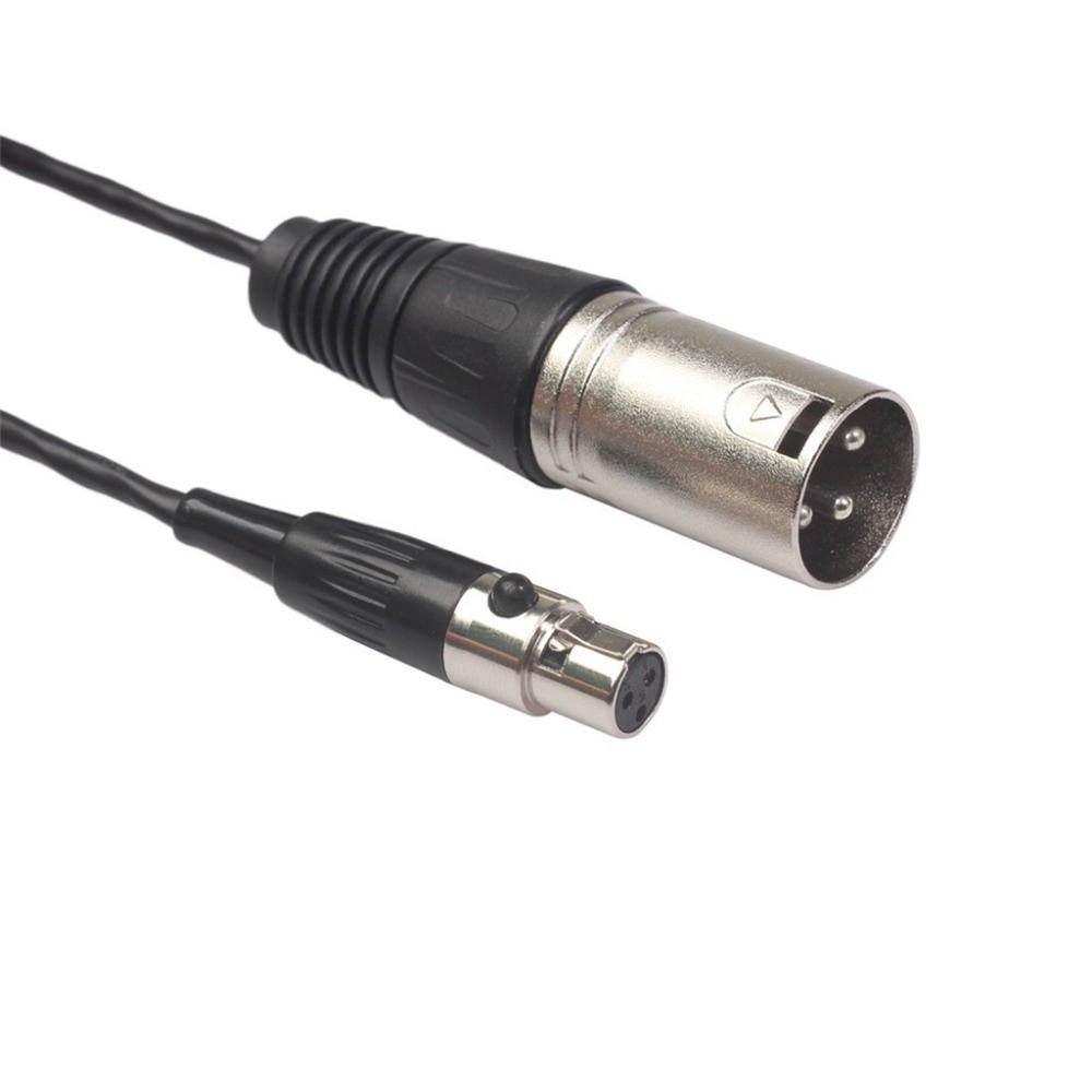 Full Copper Casing Mini XLR 3pin Female to XLR 3pin Male Cable Microphone Audio Cable Home