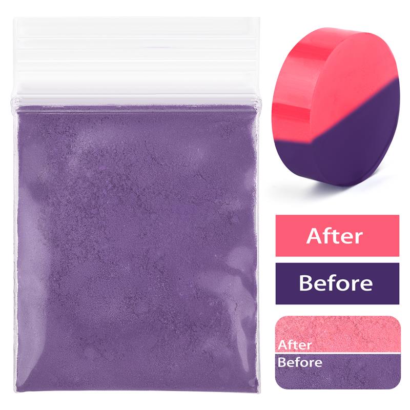 Warm Variable Powder Resin Pigment Crystal Glue DIY Craft Dyes 31℃ Discoloration For UV Epoxy Resin Jewelry Making Accessories