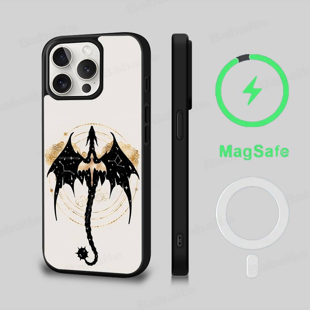 Чехол для телефона с изображением Аниме F-Fourth Wing, Магнитный чехол для iPhone 16 14 13 12 11 15 Pro Max Plus, Чехол для беспроводной зарядки Magsafe