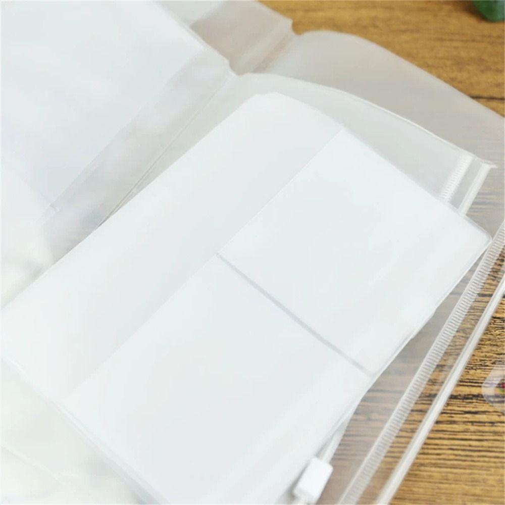 Стандартная сумка для хранения блокнота, органайзер для журнала, держатель для карт, ПВХ сумка на молнии, сумка на молнии для блокнота