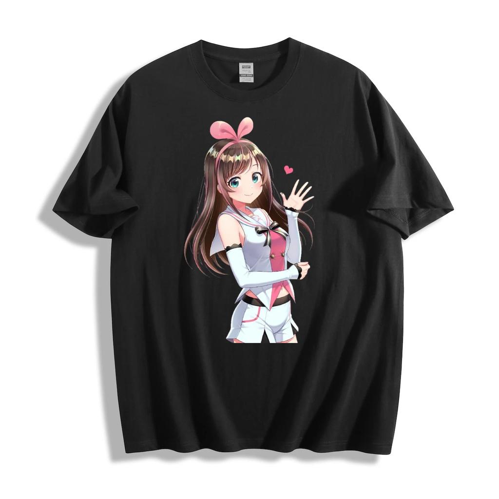 Kizuna AI "Привет, мир!"""Футболка - Персонаж Виртуального Ютубера Дизайн Унисекс Футболка"""