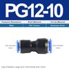 PG Pneumatic Fittings 2-Way Straight Connector Diameter Reduce For 8mm-6mm/6mm-4mm For Pneumatic Tube Air Hose Ventilation Valves 4