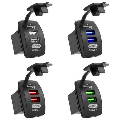 USB-разъем, автомобильное зарядное устройство, водонепроницаемая USB-автомобильная розетка для Volkswagen VW Polo Passat B5 B6 CC GOLF 4 5 6 Touran Bora Tiguan