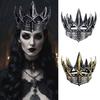 Evil Queen Crown Headband Adult Goth Headpiece for Medieval Halloween Party Masquerade Stage Performance