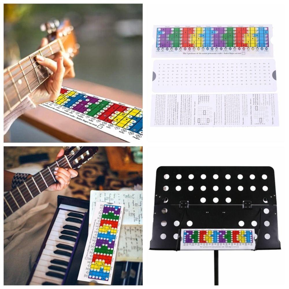 Music Theory Pentatonic Sliding Ruler Diatonic and Mode Guitar Learning Ruler  Guitar Accessories