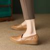 Grandma Shoes Flat Bottom Spring and Autumn Niche Design Sense Elastic Mouth Temperament Pointed Single Shoes Women's Platform Loafers