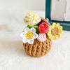 Завершенный букет крючком Искусственный цветок Орнамент ручной работы Вязаный для автомобиля