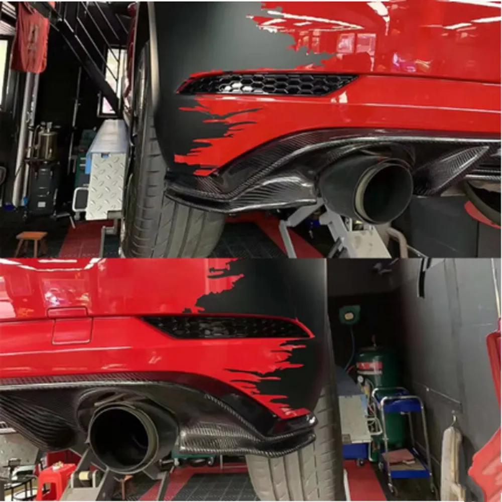 BRQ1 Для VOLKSWAGEN VW GTI Глянцевый Черный Задний Отражатель Бампера Соты Двусторонний Скотч Крепление Для Volkswagen Golf 6/7/7.5/8 GTI oq2