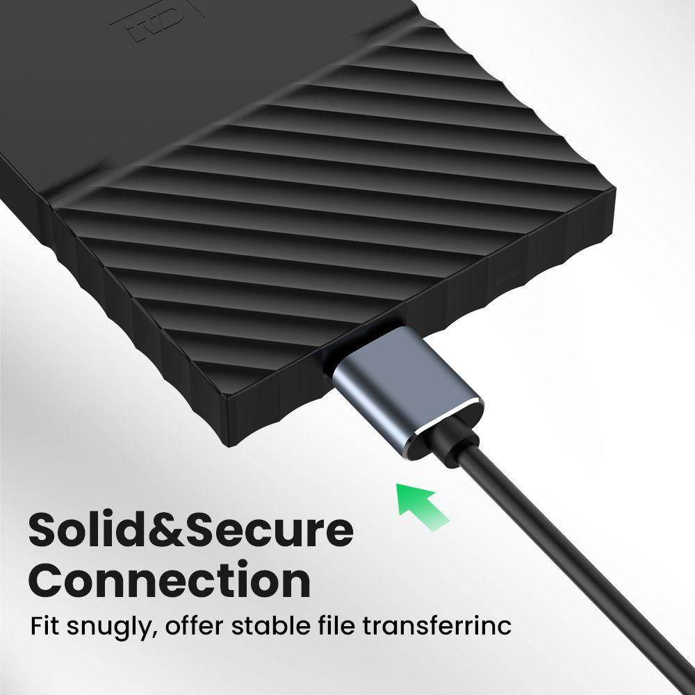 Разъем для SSD HDD USB 3.1 Type-C на Micro B Синхронизация данных 5 Гбит/с Высокая скорость Кабель USB C на Micro B 3.0