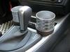 ALCABO Drink & Pocket Holder, Black with Ring Cup (AL-074BS) for BMW 1 Series (E87) Right-Hand Drive