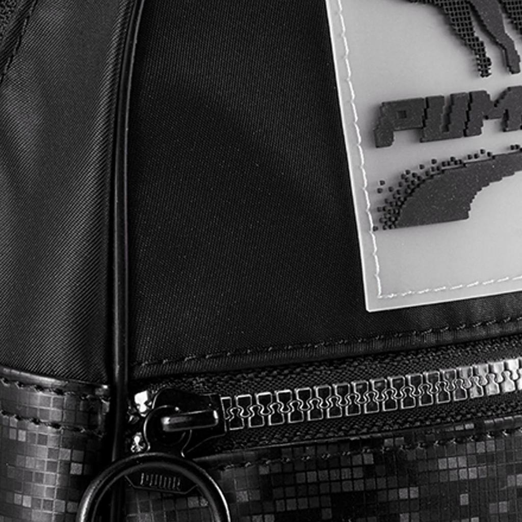 PUMA Artificial Leather Fabric Backpack Regular Women's Black (Unisex) Backpacks 077848 01