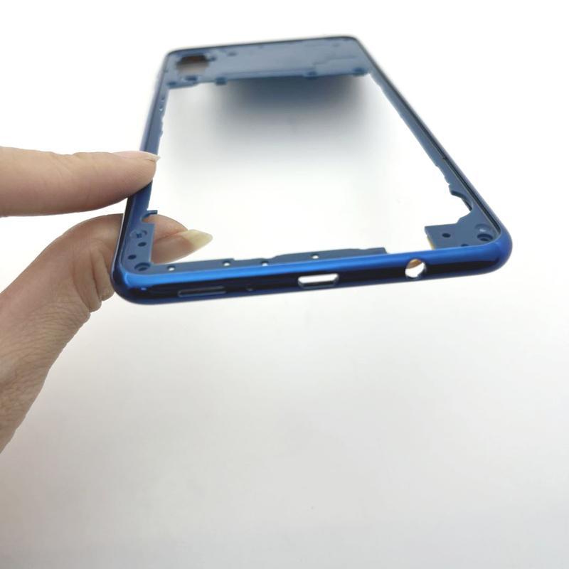 Полный корпус для Samsung Galaxy A750 A7 2018 SM-A750F Задняя крышка аккумулятора стекло + Средняя рамка корпуса телефона