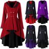 Women Slim Casual Irregular Top Outwear Long Sleeve Lace Splice Formal Coat