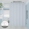 The classic blue and white striped dry-wet separation partition shower curtain is suitable for various decoration styles