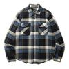 Рубашка фланелевая BOWERY FLANNEL JOE BLUE PLAID, оригинальный японский продукт агентства JOE BLUE [Brixton] L/S (JP, Алфавит, M, КЛЕТКА)