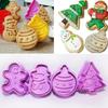Kitchen Baking Small Tools 4Pcs New Cookie Biscuit Fondant Mold Silicone Cookie Baking Cutter Mould Accessories for Christmas