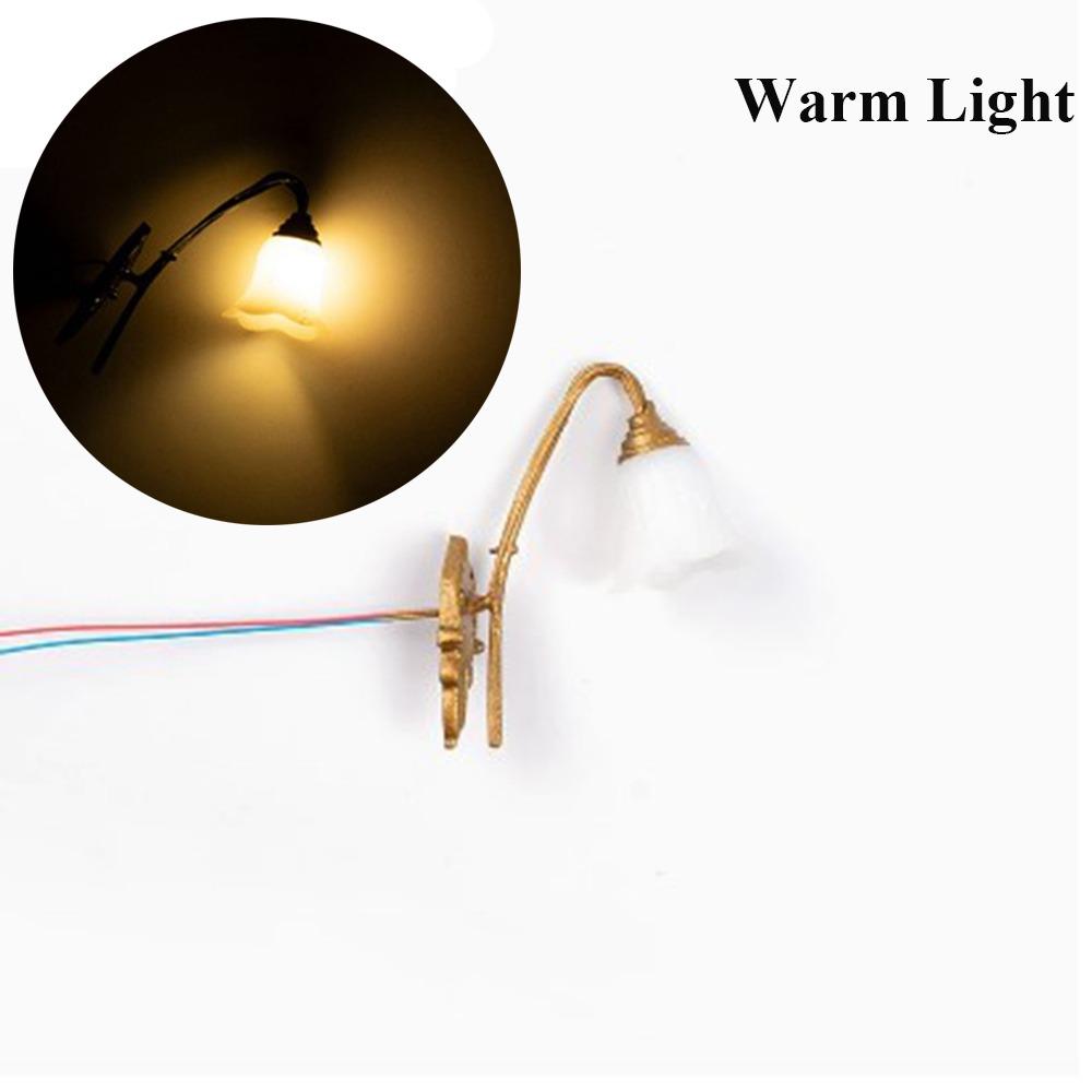 2,5*3 см Кукольный домик Настенный светильник АБС Металл Материал Песочный стол Люстра Новая Белый/Теплый свет Модель