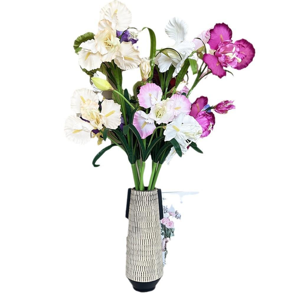 Iris Flower Artificial Wedding Hotel Restaurant Desktop Decoration Room Ornament