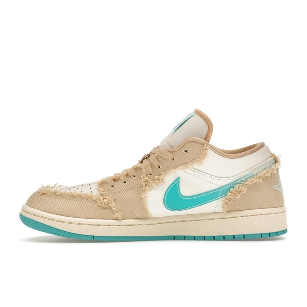 Женские кроссовки Air Jordan 1 Low SE Wave Tan Sesame Glacier-Blue HF4983-252