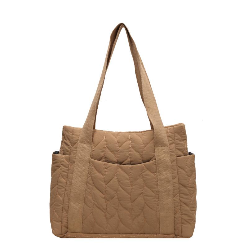 Minimalist Women's Shoulder Bags Large Capacity Multiple Pocket Tote Bag Daily Commuting Handbag For Women