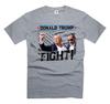 Футболка Дональда Трампа Fight Shirt Футболка с митинга в Пенсильвании Футболка с поднятым кулаком Трампа Футболка Трамп 2024