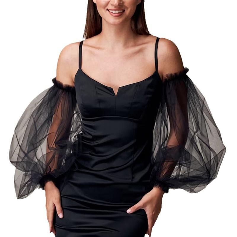 Элегантные свадебные перчатки для невесты, мягкие фатиновые оборки по краю, белые длинные, для подружек невесты, для женщин, для выступлений, выпускного вечера