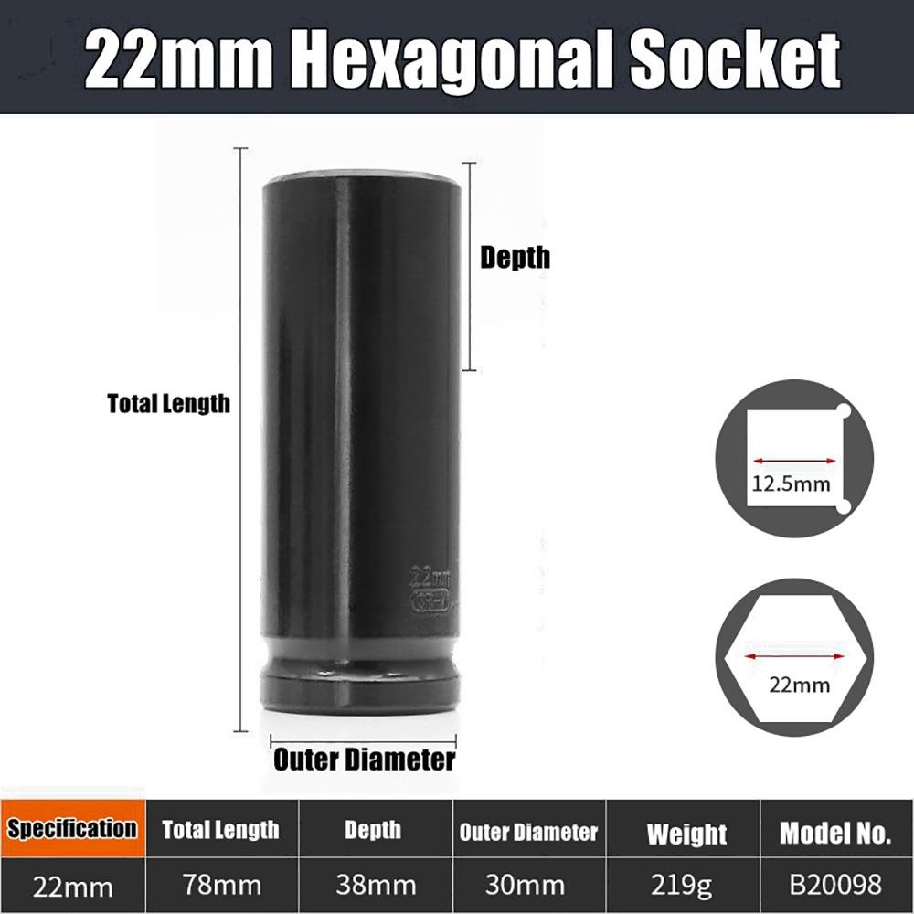 1 шт. 9-32 мм Ударная головка Электрический шестигранный стандартный адаптер с головкой Инструмент для снятия шин