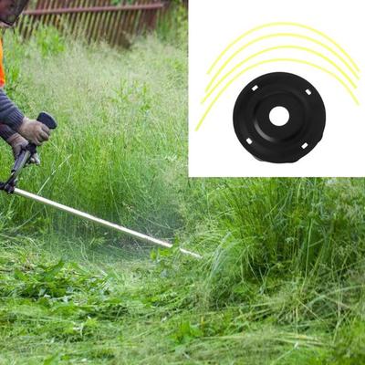 Стальная головка газонокосилки, бесплатная, 4 линии, сменная бензиновая/литиевая головка триммера для травы, удаление сорняков в саду, часть кустореза